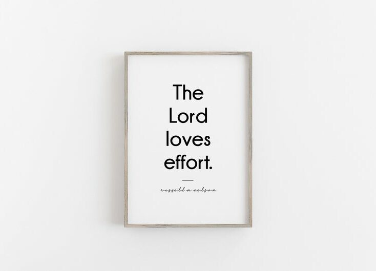 The Lord Loves Effort Print Wall Art